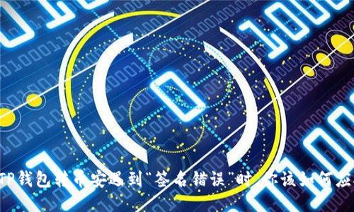 当TP钱包转币安遇到“签名错误”时，你该如何应对？